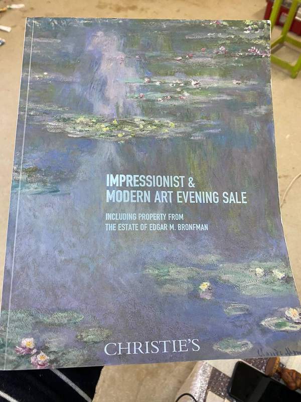 Обложка книги «Impressionist & Modern Art Evening Sale» — Christie's · каталог торгов